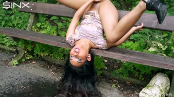 Sexy Pisser Caught Peeing In The Park Screencap 13 on www.sinx.com