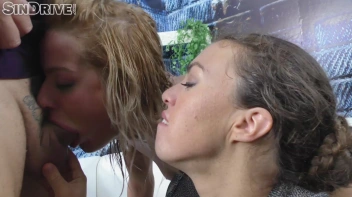 Backstage Threeway Freak Bang Brings On The Squirting, Triple Climax, And Cum Swapping! Screencap 82 on www.sinx.com