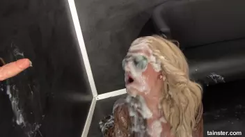 Blonde covered in cum Screencap 109 on www.sinx.com