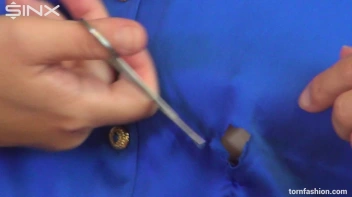 Tiny Titties Freed From Shredded Shirt Screencap 19 on www.sinx.com