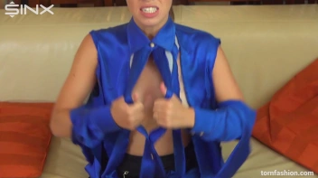 Tiny Titties Freed From Shredded Shirt Screencap 58 on www.sinx.com