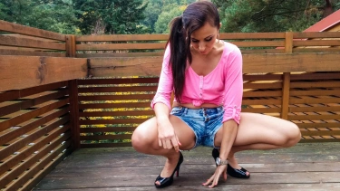 Latest deal - Cute Brunette Is Caught Wetting Her Hotpants