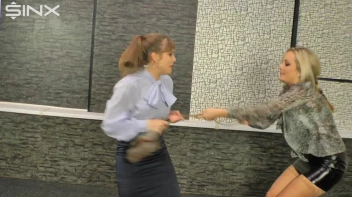 Catfighting And Clothes Ripping Colleagues Screencap 14 on www.sinx.com
