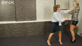 Catfighting And Clothes Ripping Colleagues Screencap 17 on www.sinx.com