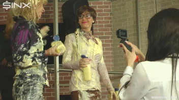 Gorgeous girls get creamed with body lotion during demonstration Screencap 53 on www.sinx.com