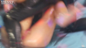 Messy Wrestling: Royal Oil Smackdown - Get Her Down And Slop Around! 2 Audience Fights! Screencap 19 on www.sinx.com