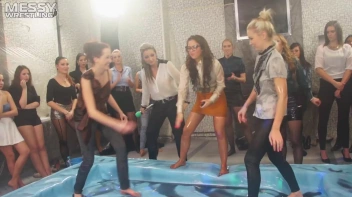 Messy Wrestling: Royal Oil Smackdown - Get Her Down And Slop Around! 2 Audience Fights! Screencap 52 on www.sinx.com