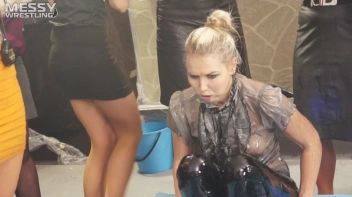 Messy Wrestling: Royal Oil Smackdown - Get Her Down And Slop Around! 2 Audience Fights! Screencap 68 on www.sinx.com