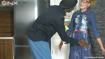 Tasting Game Turns Messy In The Kitchen - Cam 1 Screencap 15 on www.sinx.com