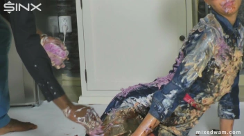 Tasting Game Turns Messy In The Kitchen - Cam 1 Screencap 51 on www.sinx.com