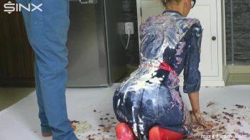 Tasting Game Turns Messy In The Kitchen - Cam 1 Screencap 54 on www.sinx.com