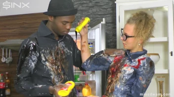 Tasting Game Turns Messy In The Kitchen - Cam 1 Screencap 66 on www.sinx.com