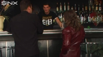 Public Bar Sex Leaves Brunette Facialled Screencap 3 on www.sinx.com