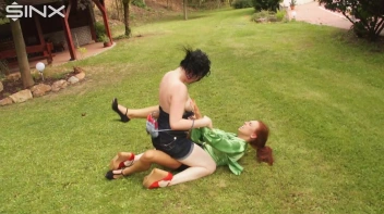 Busty Babe Gets Pissed On And Wrestles Screencap 11 on www.sinx.com