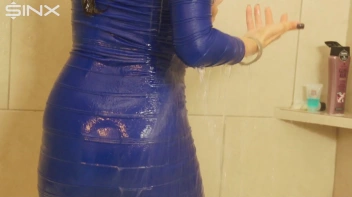 Fully Clothed Brunette Lathers Up In The Shower Screencap 68 on www.sinx.com