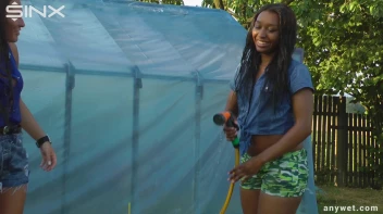 Best Friends Water Fight When Gardening Screencap 28 on www.sinx.com