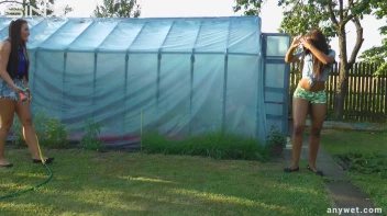 Best Friends Water Fight When Gardening Screencap 9 on www.sinx.com