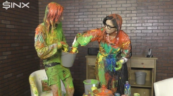 Eurobabes Get Covered In Wet And Messy Paint Catfight Screencap 59 on www.sinx.com