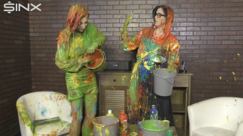 Eurobabes Get Covered In Wet And Messy Paint Catfight Screencap 62 on www.sinx.com