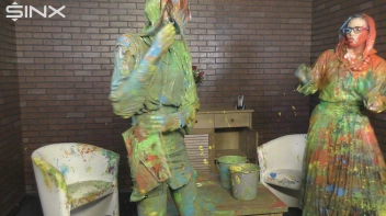 Eurobabes Get Covered In Wet And Messy Paint Catfight Screencap 78 on www.sinx.com