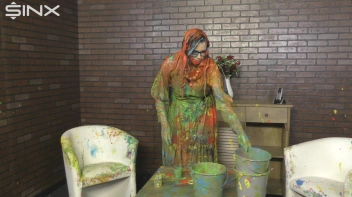 Eurobabes Get Covered In Wet And Messy Paint Catfight Screencap 79 on www.sinx.com