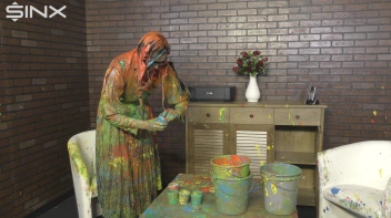 Eurobabes Get Covered In Wet And Messy Paint Catfight Screencap 80 on www.sinx.com