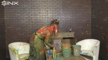 Eurobabes Get Covered In Wet And Messy Paint Catfight Screencap 82 on www.sinx.com