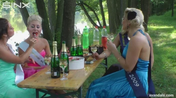 Beauty queens catfight in a lake - Cam 2 Screencap 9 on www.sinx.com