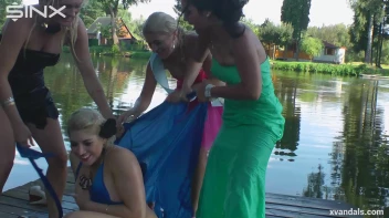 Beauty queens catfight in a lake - Cam 2 Screencap 91 on www.sinx.com