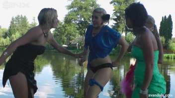 Beauty queens catfight in a lake - Cam 2 Screencap 94 on www.sinx.com