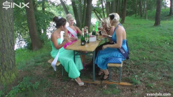 Beauty queens catfight in a lake - Cam 2 Screencap 1 on www.sinx.com