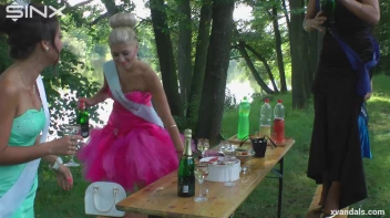 Beauty queens catfight in a lake - Cam 2 Screencap 19 on www.sinx.com