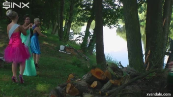 Beauty queens catfight in a lake - Cam 2 Screencap 24 on www.sinx.com