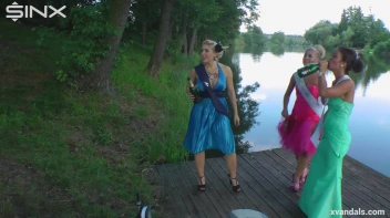 Beauty queens catfight in a lake - Cam 2 Screencap 27 on www.sinx.com