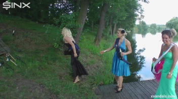 Beauty queens catfight in a lake - Cam 2 Screencap 28 on www.sinx.com