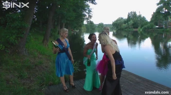 Beauty queens catfight in a lake - Cam 2 Screencap 29 on www.sinx.com