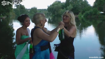 Beauty queens catfight in a lake - Cam 2 Screencap 30 on www.sinx.com