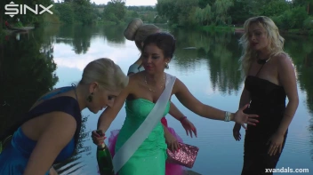 Beauty queens catfight in a lake - Cam 2 Screencap 32 on www.sinx.com