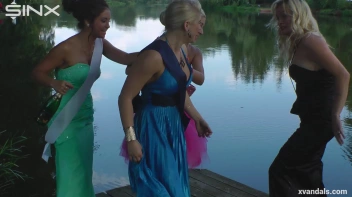 Beauty queens catfight in a lake - Cam 2 Screencap 33 on www.sinx.com