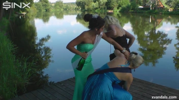 Beauty queens catfight in a lake - Cam 2 Screencap 35 on www.sinx.com