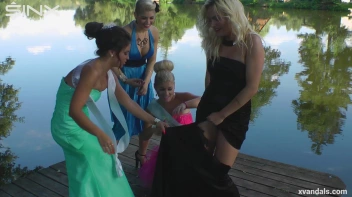 Beauty queens catfight in a lake - Cam 2 Screencap 39 on www.sinx.com