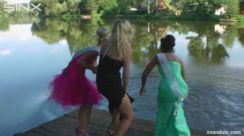 Beauty queens catfight in a lake - Cam 2 Screencap 42 on www.sinx.com