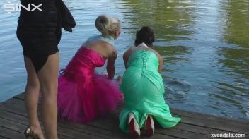 Beauty queens catfight in a lake - Cam 2 Screencap 44 on www.sinx.com