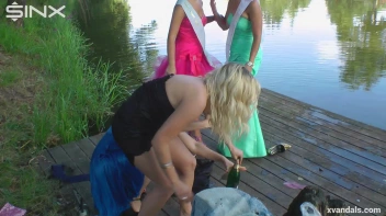 Beauty queens catfight in a lake - Cam 2 Screencap 47 on www.sinx.com