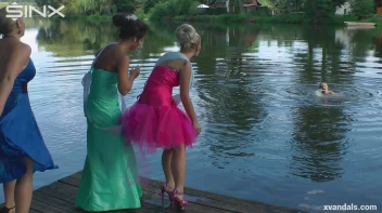 Beauty queens catfight in a lake - Cam 2 Screencap 49 on www.sinx.com