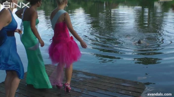 Beauty queens catfight in a lake - Cam 2 Screencap 50 on www.sinx.com