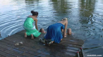 Beauty queens catfight in a lake - Cam 2 Screencap 53 on www.sinx.com