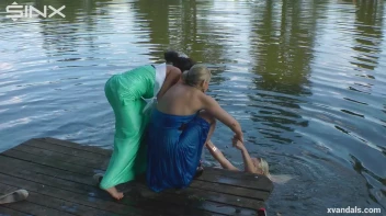 Beauty queens catfight in a lake - Cam 2 Screencap 54 on www.sinx.com