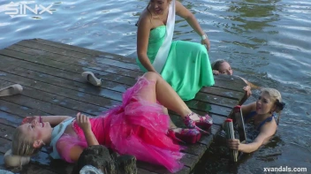 Beauty queens catfight in a lake - Cam 2 Screencap 60 on www.sinx.com