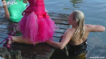 Beauty queens catfight in a lake - Cam 2 Screencap 63 on www.sinx.com